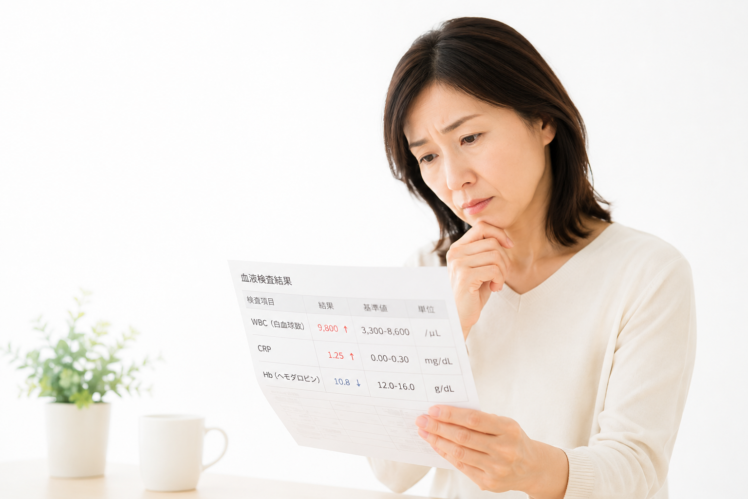 血液検査の見方｜WBC・CRP・Hbが高い・低いと何がわかる？貧血や炎症を解説【医療コラム第106回】