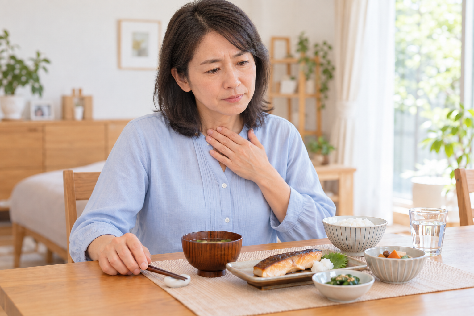 食べ物がつかえる・飲み込みにくい原因とは？｜胃カメラが必要なサイン【医療コラム第136回】